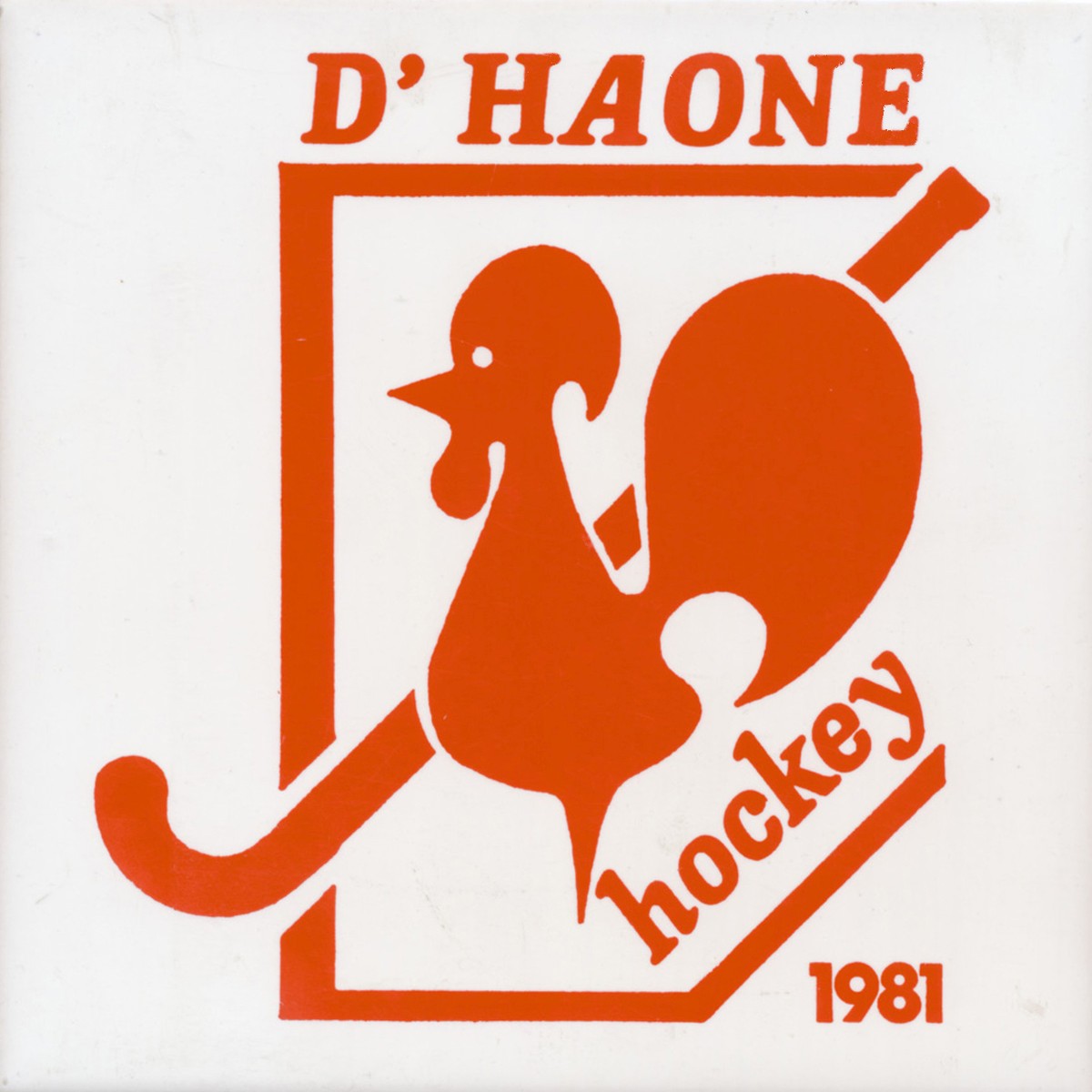 1981 D Haone hockey tegel