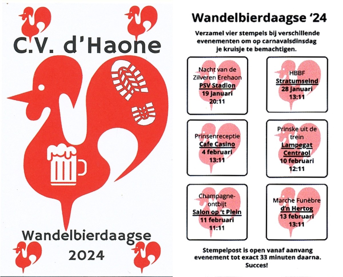 2024 Wandelbierdaagsekaart