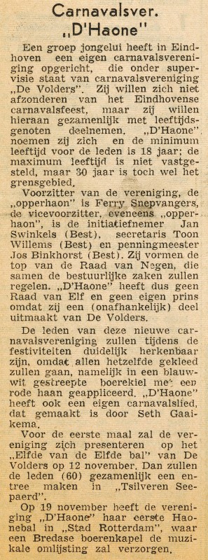 H01 06 1966 Artikel in Eindhovens Dagblad